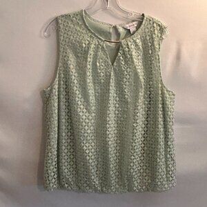 Liz Claiborne Lace Sleeveless Top